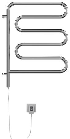 Электро 25 Ш-обр 450х570 поворотный Полотенцесушитель  TERMINUS Орск - фото 2