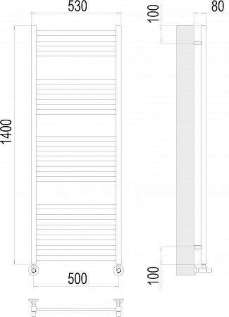 Грета П18 500х1400 Полотенцесушитель  TERMINUS Орск - фото 3