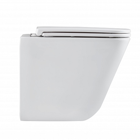 Подвесной унитаз безободковый Terminus Ватикан Monolit 490х340 белый Орск - фото 4